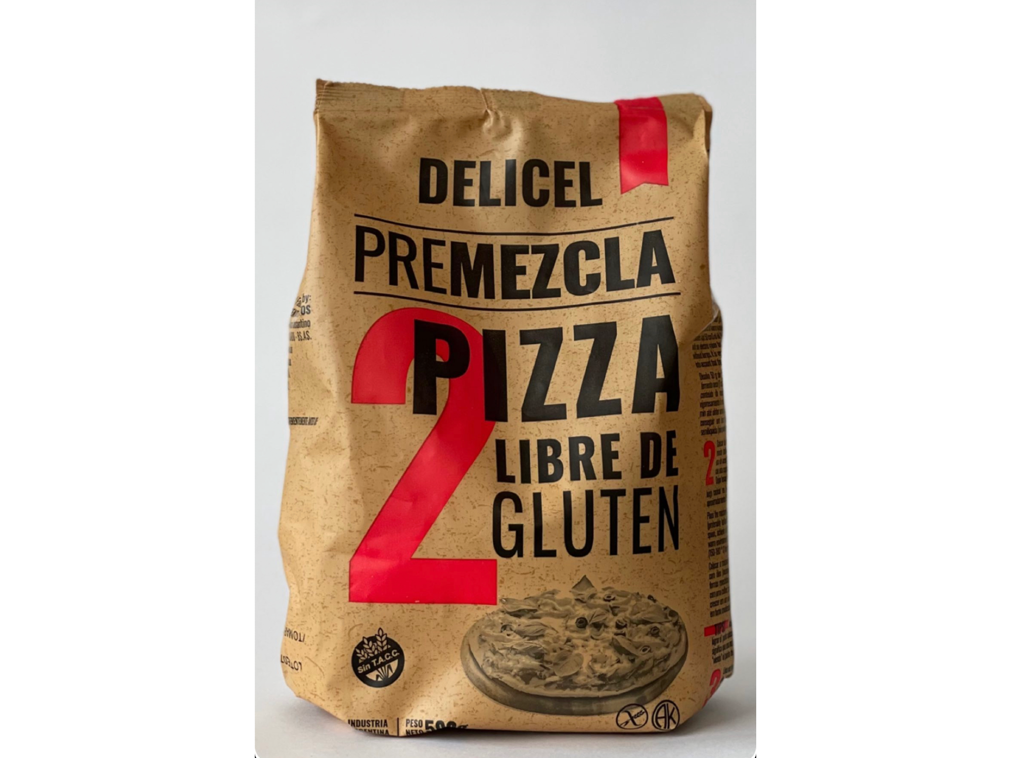 Premezcla Pizza Delicel x 500 gr sin tacc