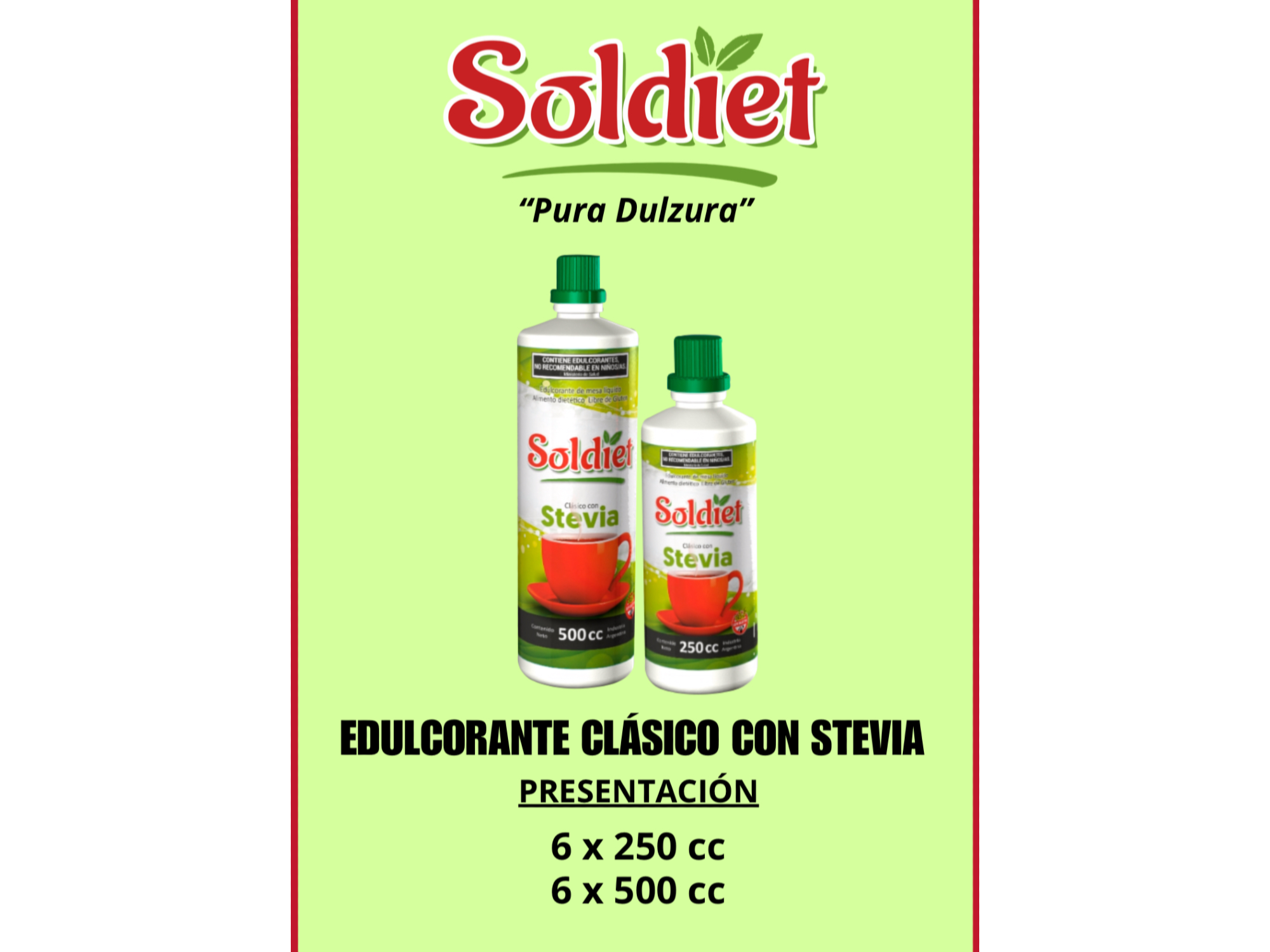 Edulcorantre con stevia Soldiet