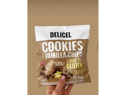 Galletitas sabor vainilla y chips x 150 gr Delicel sin tacc