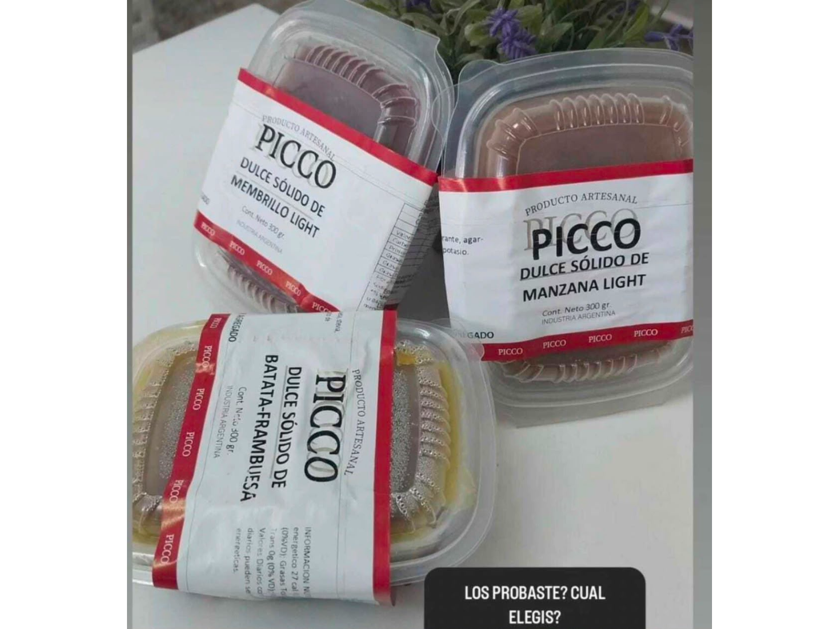 Dulce de batata sólido x 300 gr SIN AZUCAR Picco
