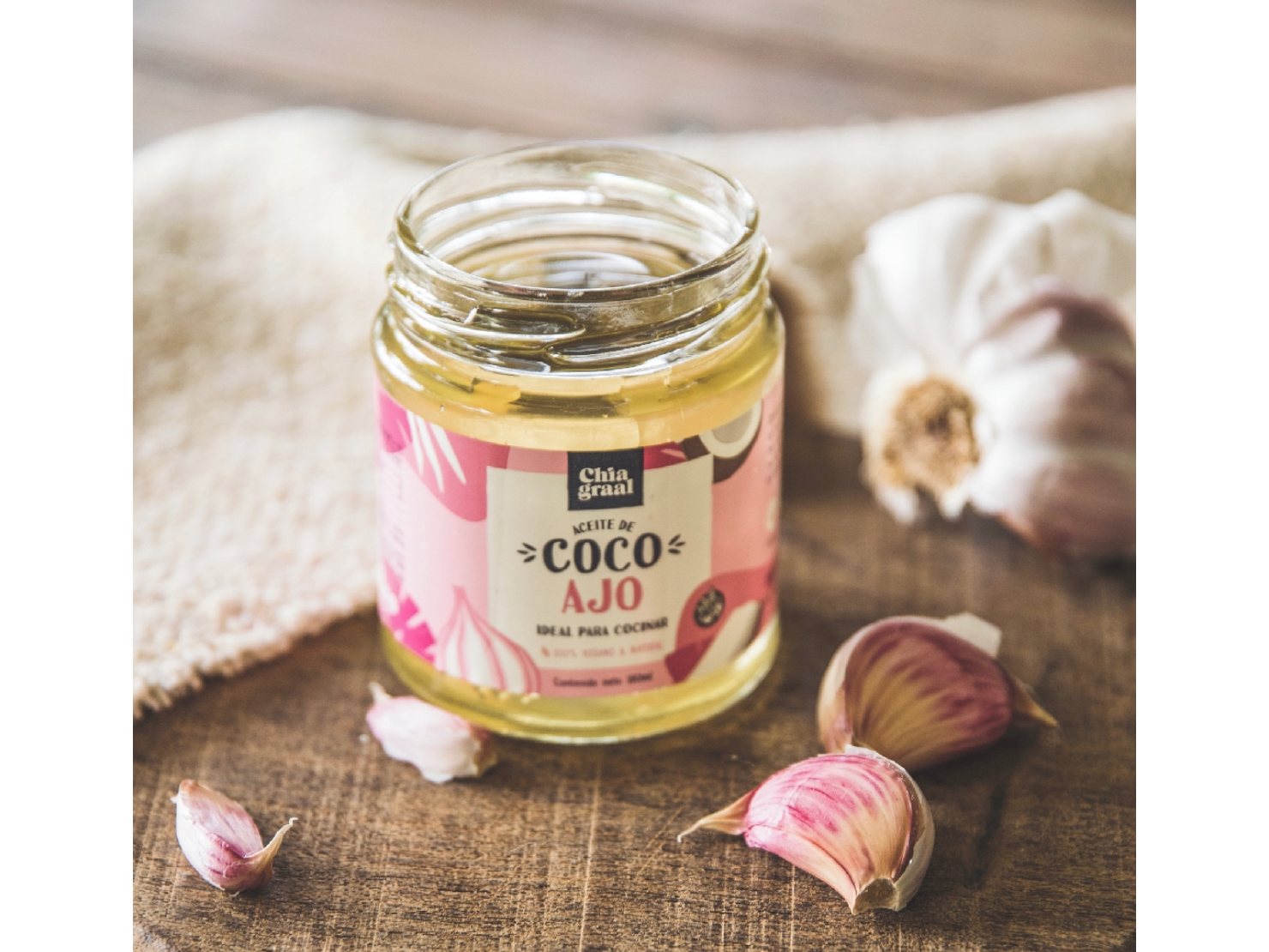 Aceite de Coco Ajo x 90 ml Chia Graal