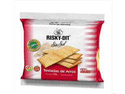 Tostadas de arroz Risky Dit sin sal x 150 gr sin tacc