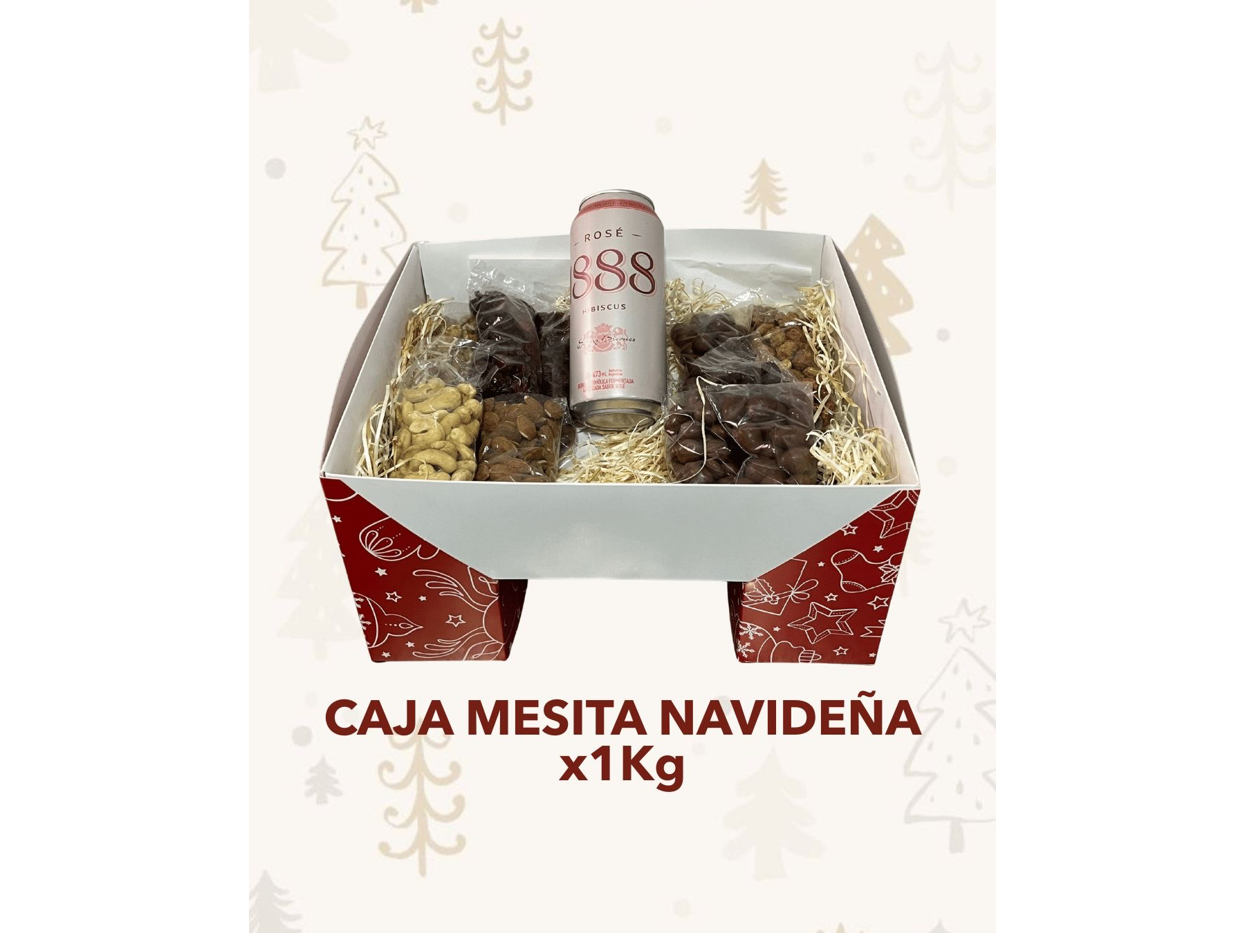 Caja Mesita Navideña x 1 kg