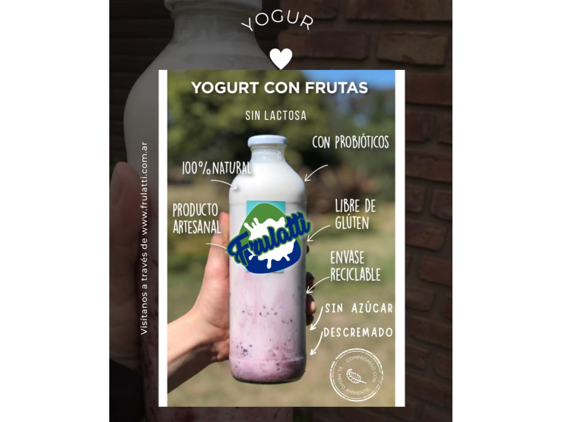 Botella Yogurt descremado sin lactosa  910 cc
