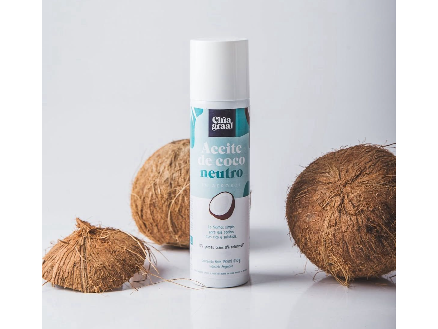 Aceite De Coco Neutro Spary 150 cc Chia graal
