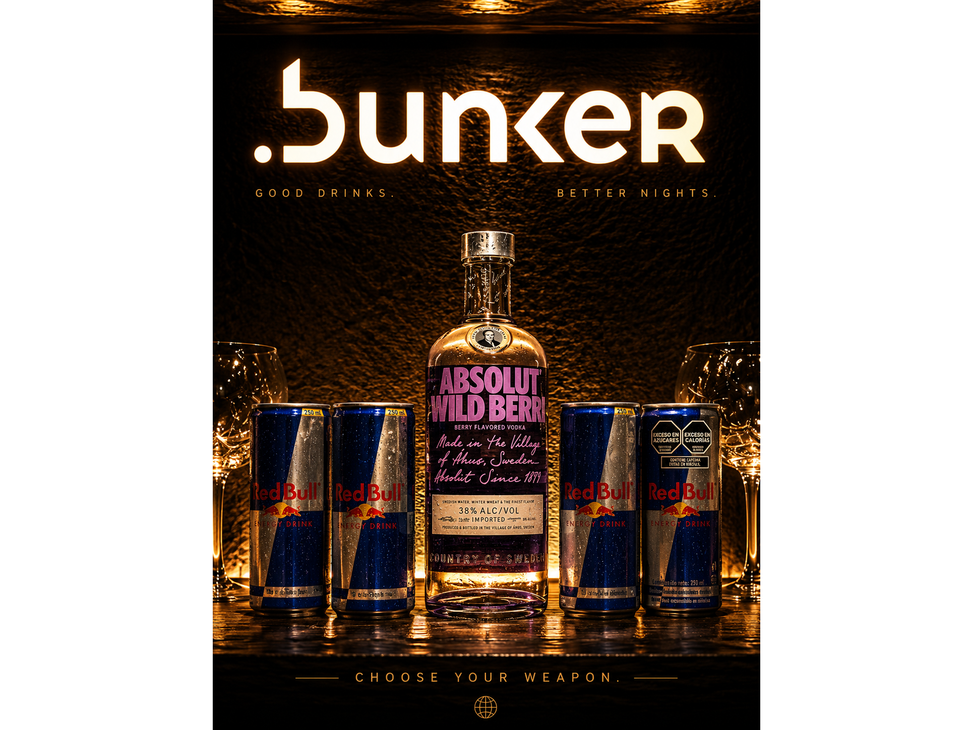 ABSOLUT + 4  RED BULL 250ml