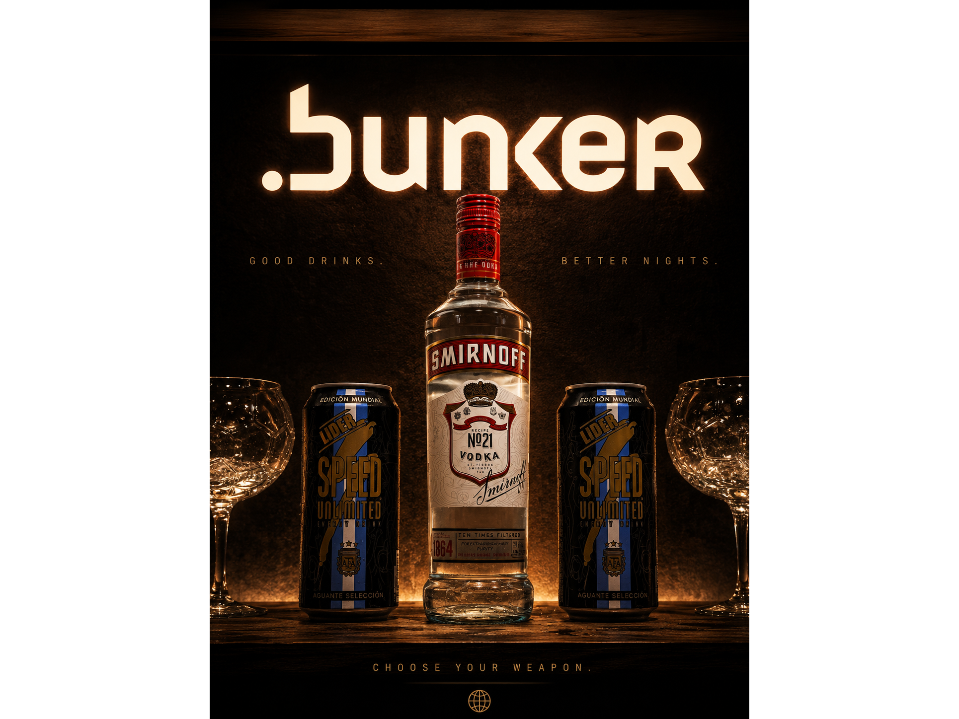 SMIRNOFF + 2 SPEED XL