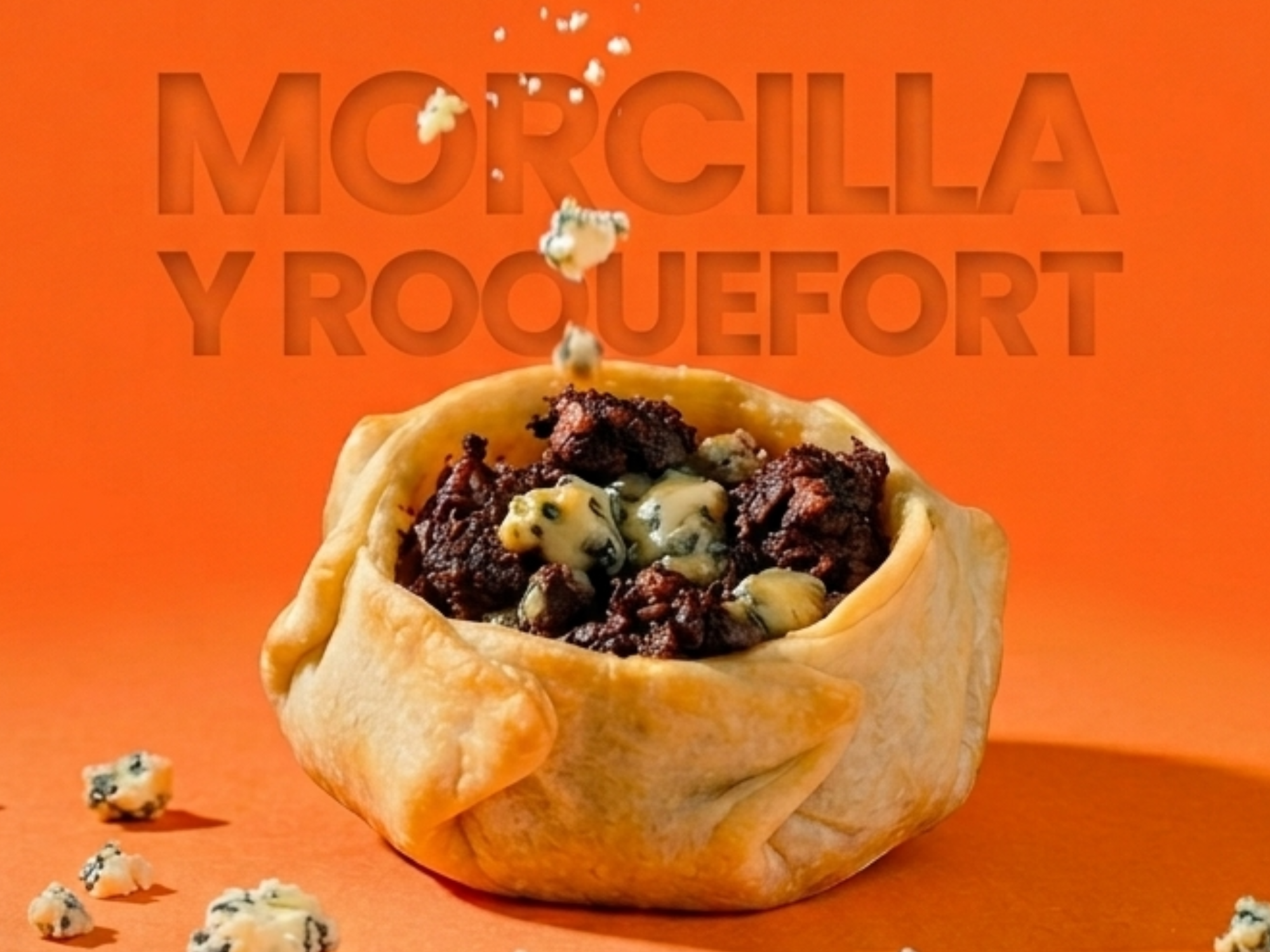 Morcilla y roquefort