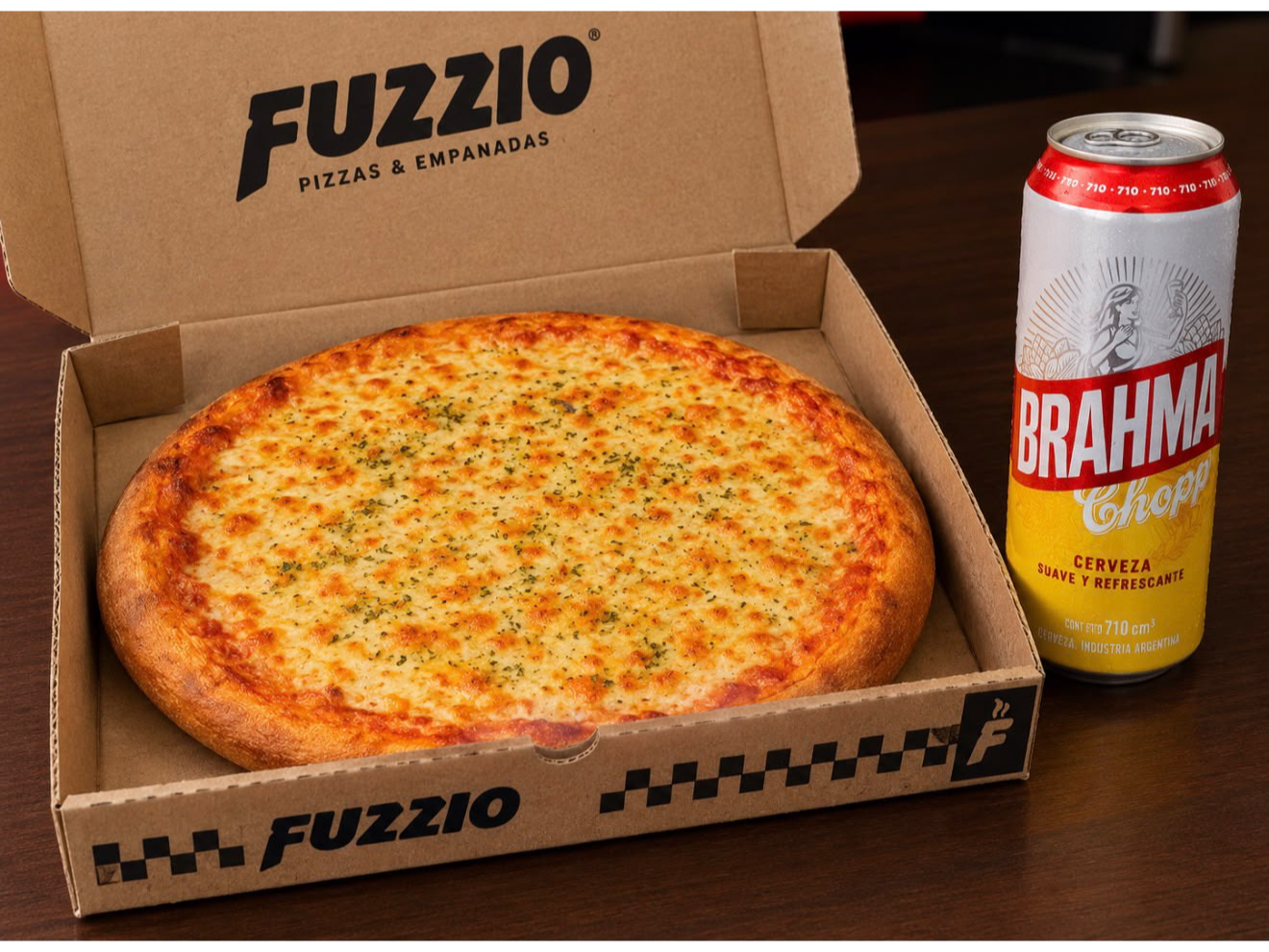 1 Muzzarella + 1 Quimes o  Brahama 710ml
