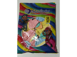 GLOBO 10" GLOBOLANDIA X 5O UNIDADES COLORES PASTEL