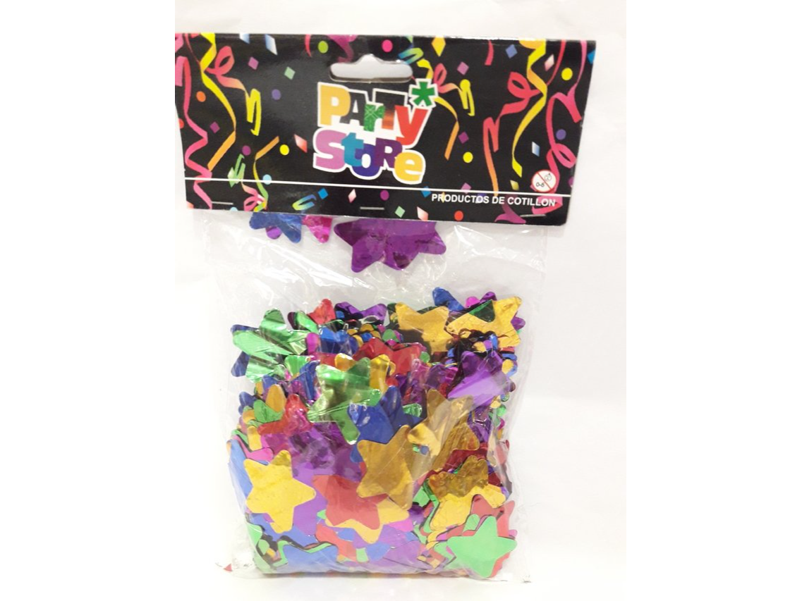 CONFETI ESTRELLA METALIZADO MULTICOLOR