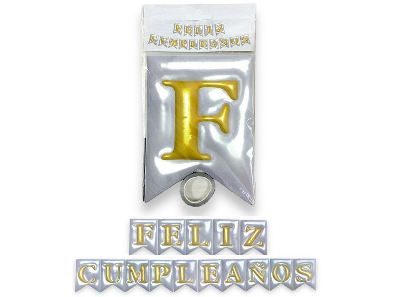 BANDERIN FELIZ CUMPLE 4D