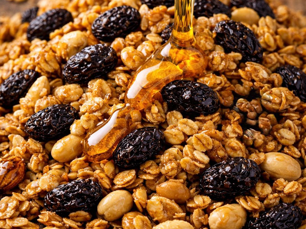 GRANOLA CLÁSICA CON MIEL Y PASAS de RAÍZ BOTÁNICA