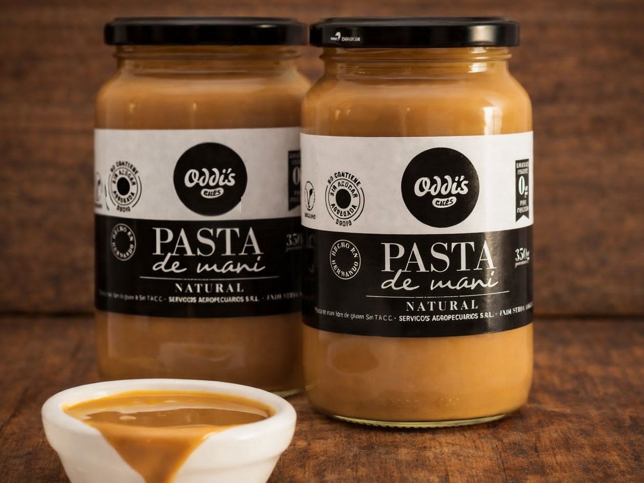 PASTA DE MANÍ NATURAL ODDIS x 350 grs