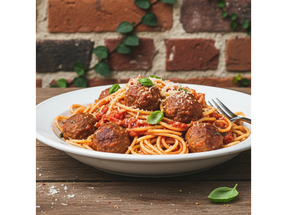 Spaghetti con Albóndigas