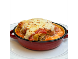 Lasaña Boloñesa + Papas Fritas