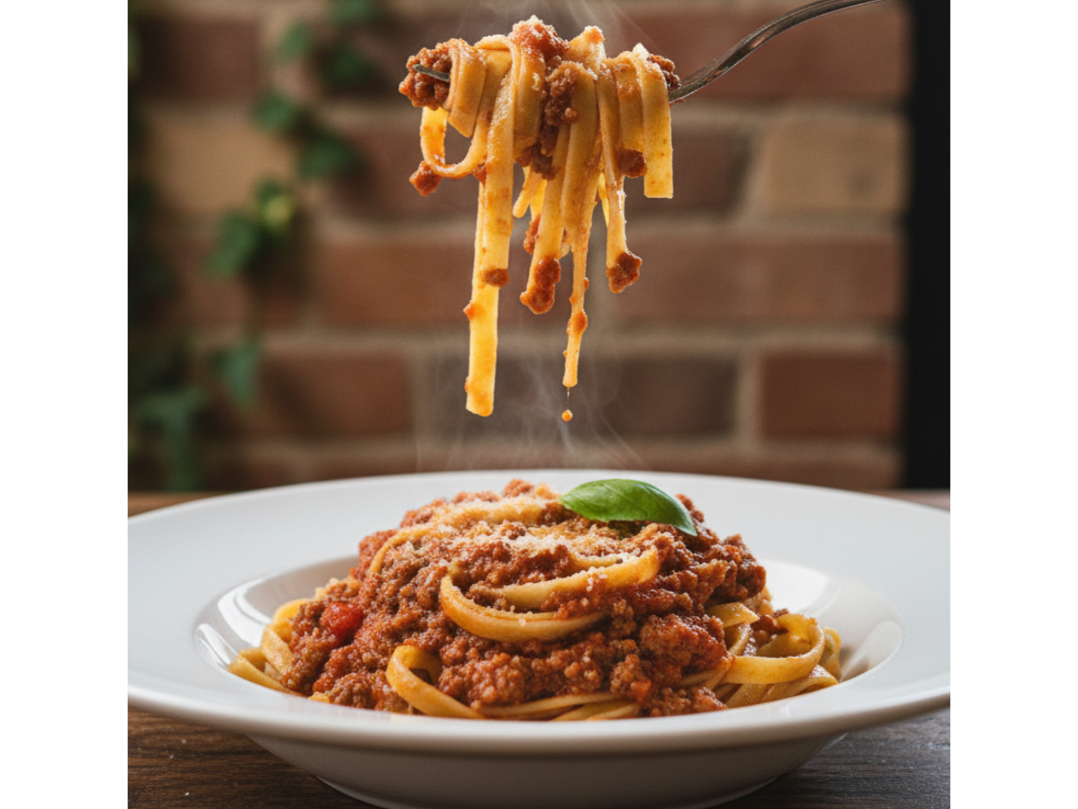 Fettuccinis con Salsa Boloñesa