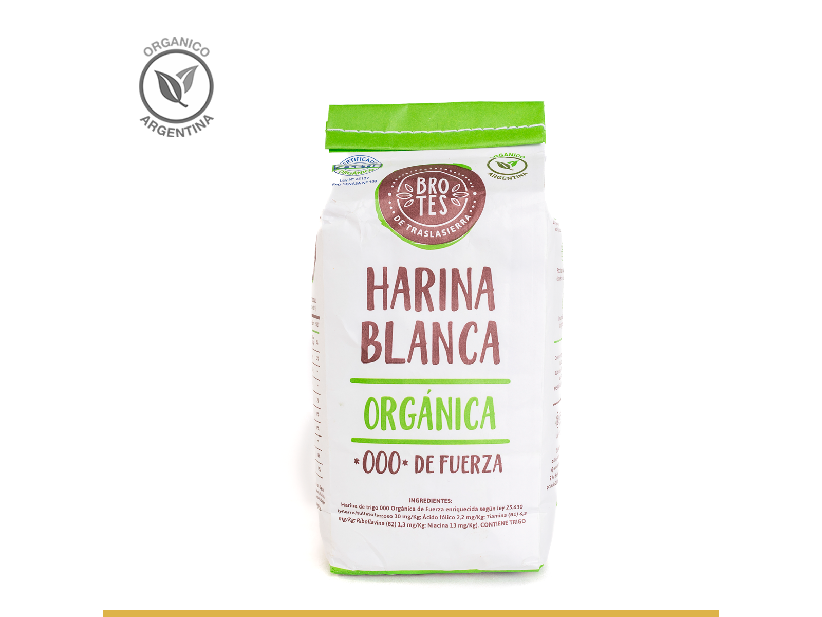 Harina blanca organica x 1kg