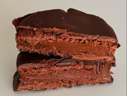 Alfajor keto de chocolate