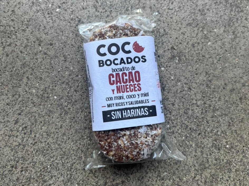 Bocadito de cacao y nueces x2 unidades