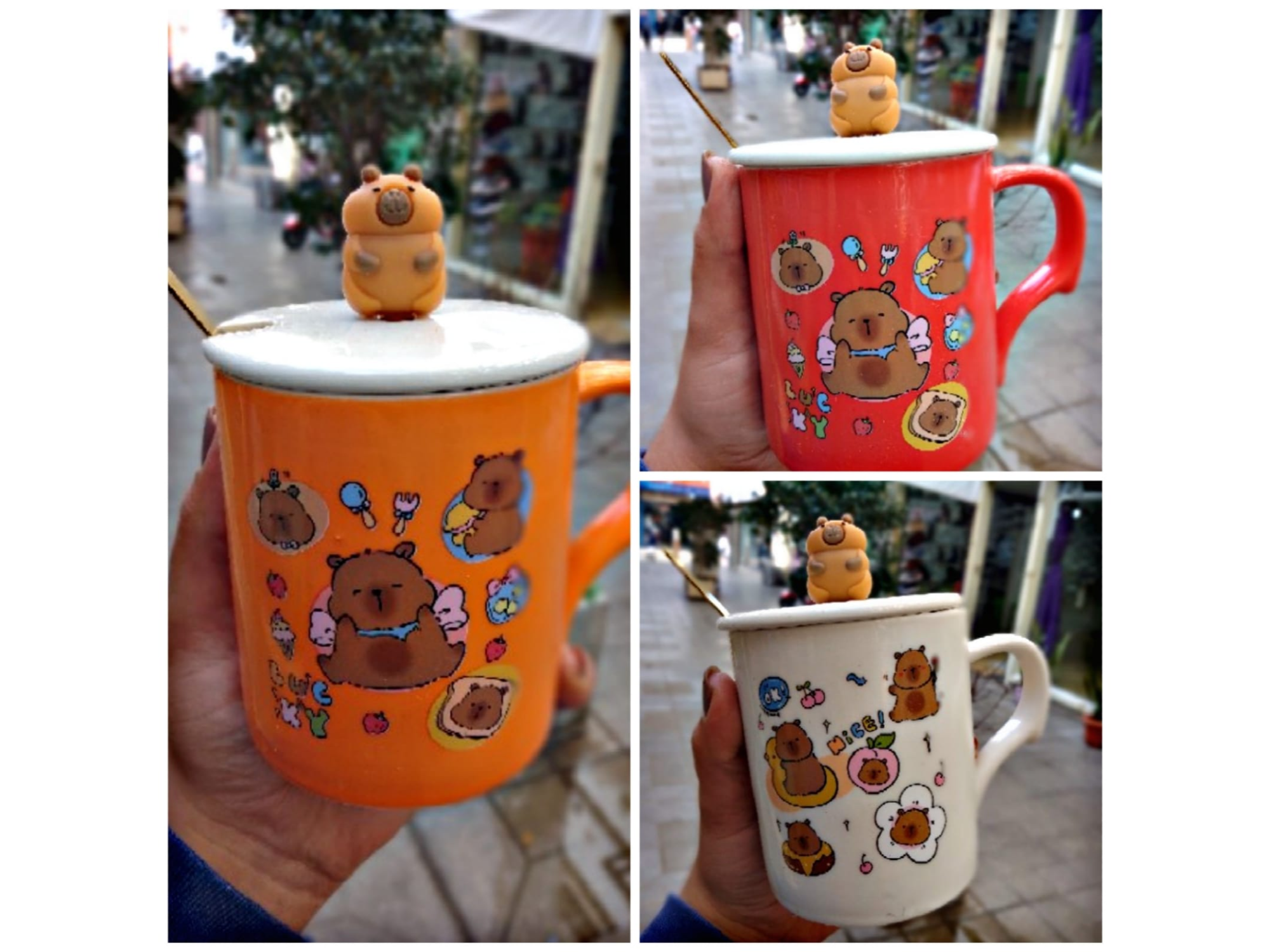 TAZA CON CUCHARA CAPIBARA 2