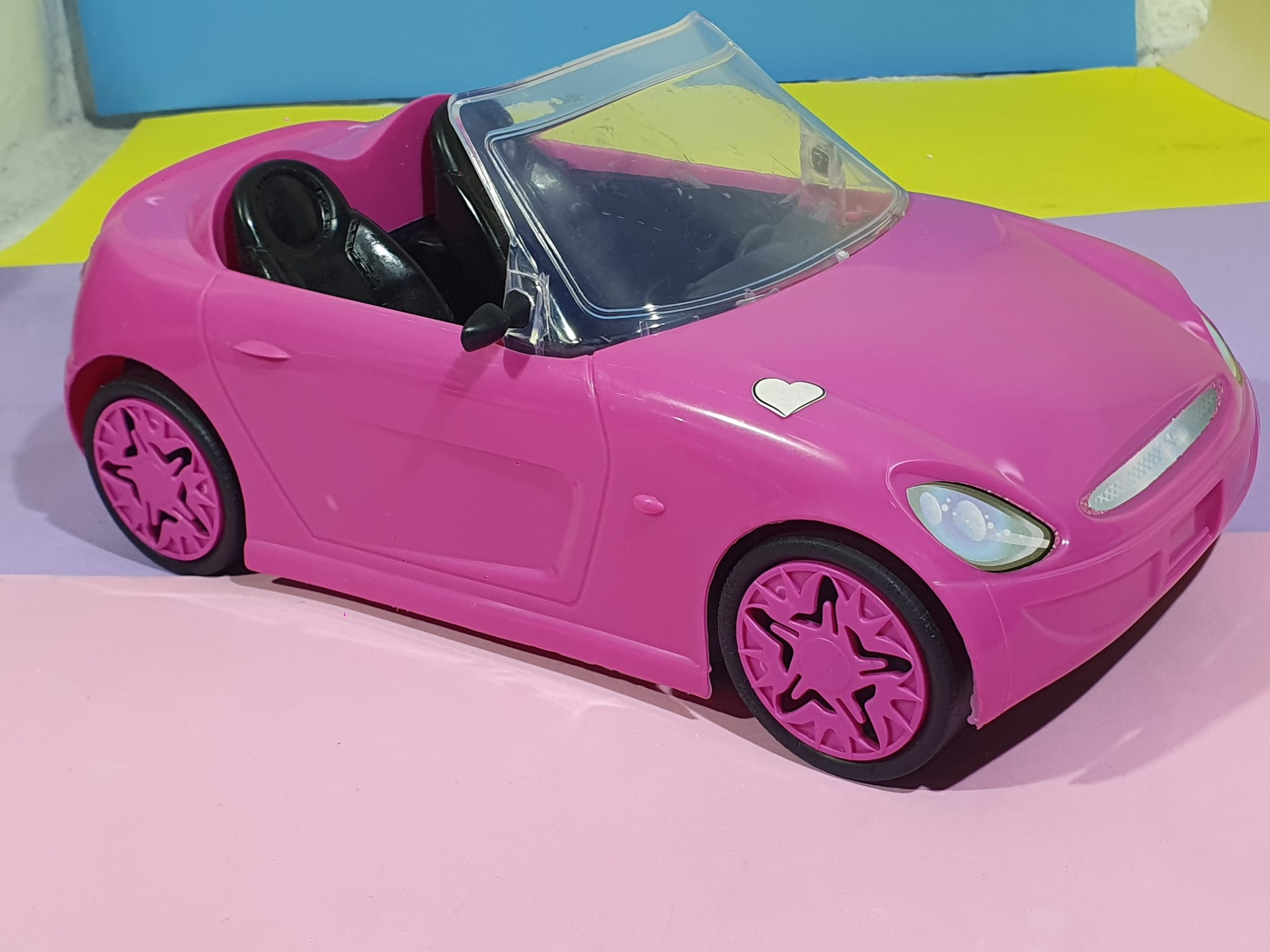 AUTO PRINCESA ROSA EN RED CON STICKERS "MINIPLAY" - COD.: 479
