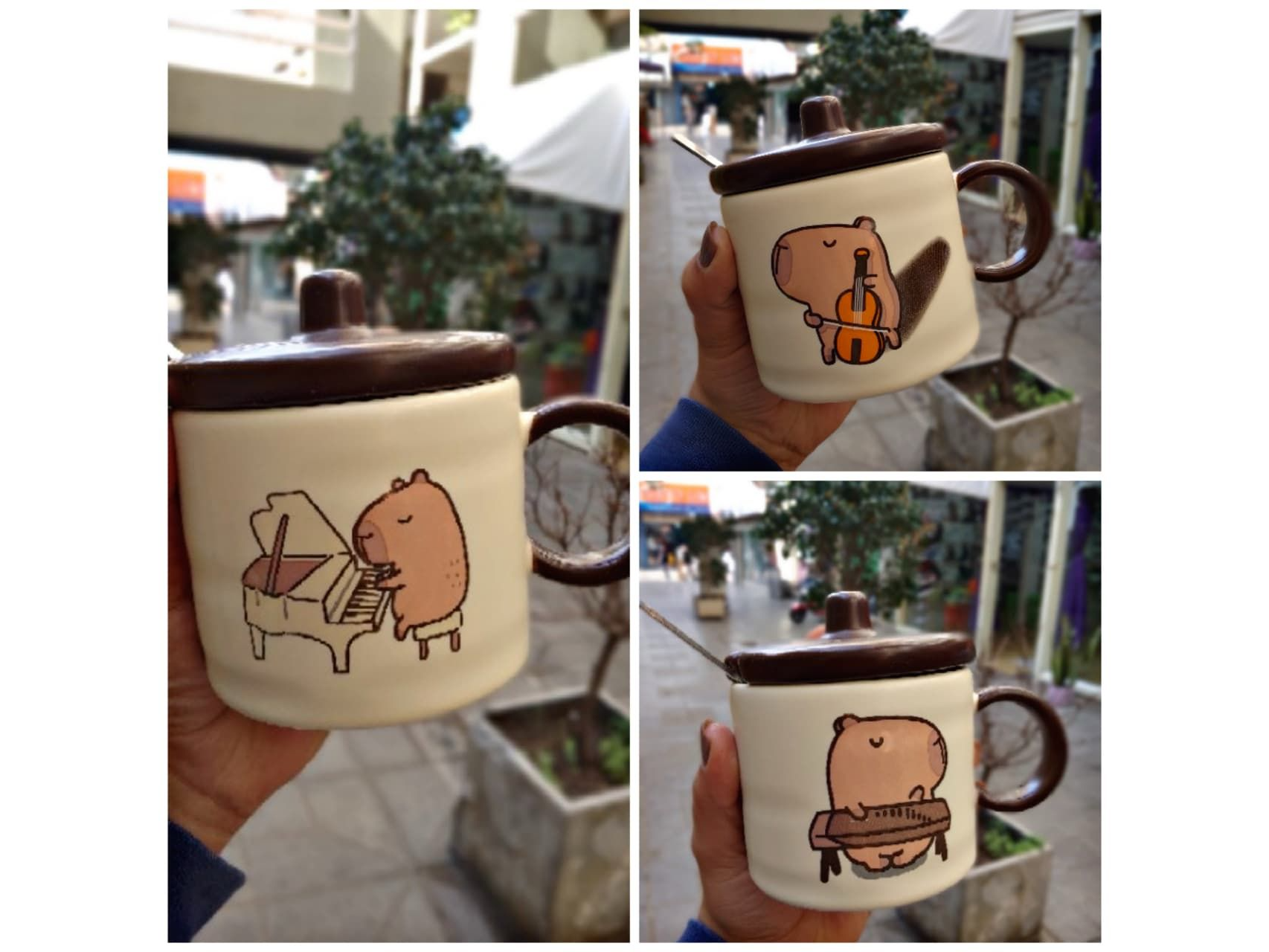 TAZA CON CUCHARA CAPIBARA 1