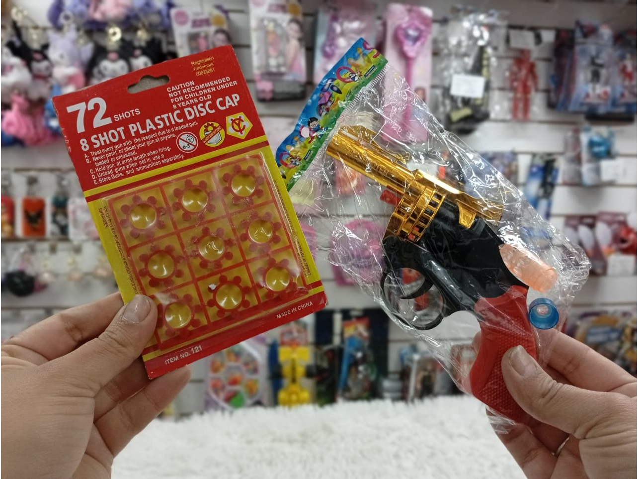 PISTOLA A CEBITAS CON BLISTER DE CEBITAS - COD.: 146