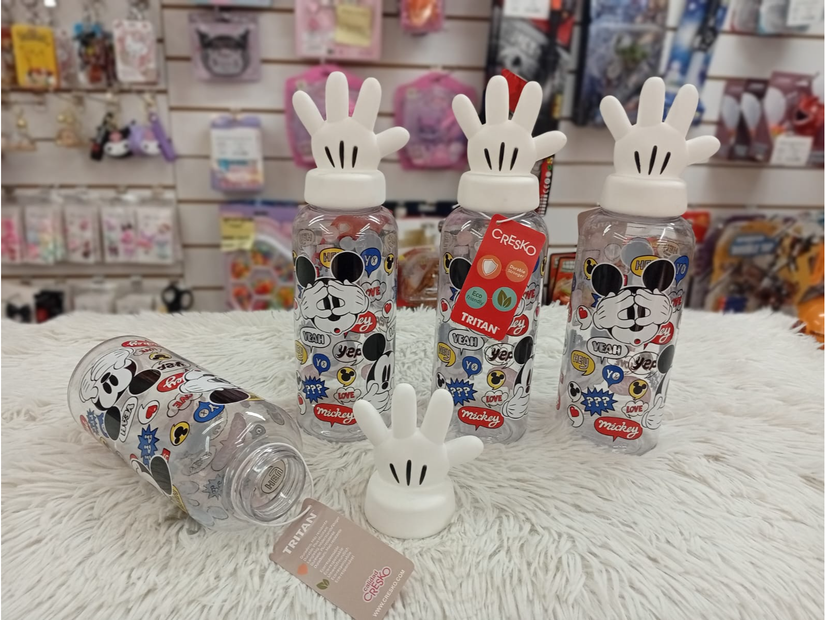 BOTELLITA TAPA MANITO CON PERSONAJES VARIOS - COD.: 310