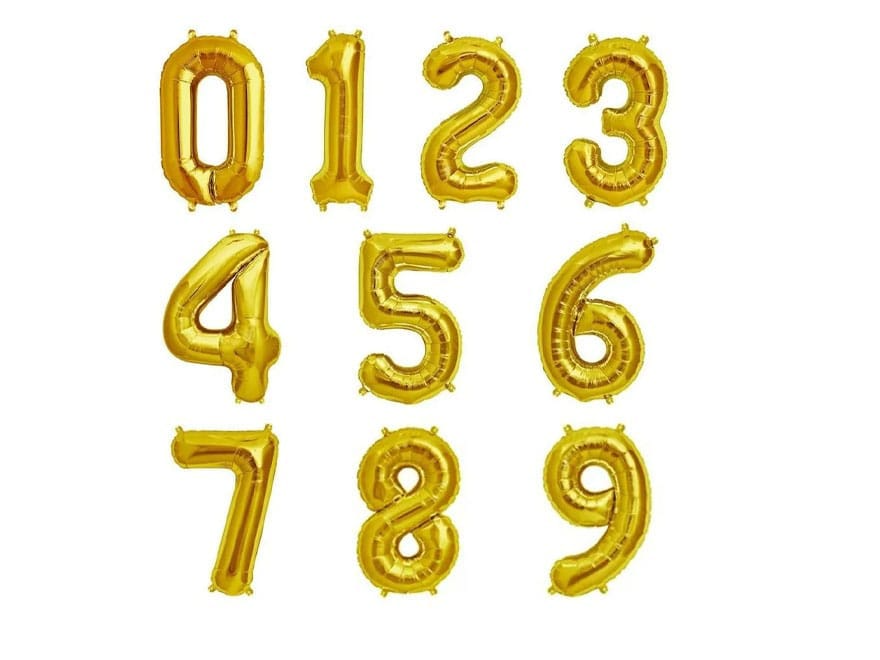 GLOBOS DE NUMEROS INDIVIDUALES TP9525 - COD.: 237