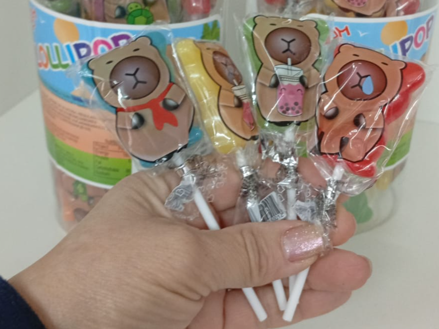 CHUPETINES "CAPIBARA" EN TARRO x 30 unid. - COD.: 507