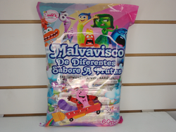 BOLSA DE MALVAVISCO DE DIFERENTES SABORES A FRUTA X 60 unid. - COD.: 212
