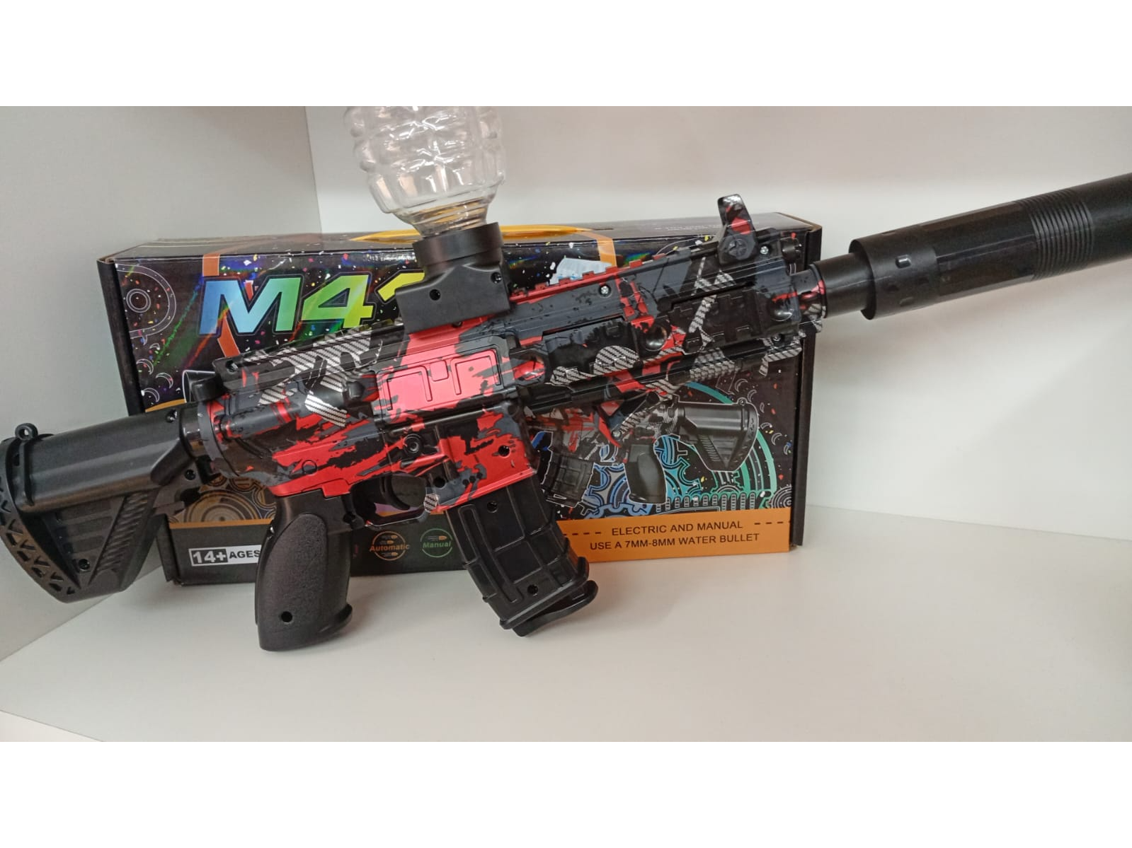 AMETRALLADORA HIDROGEL "M416" CON SILENCIADOR - COD.: 501