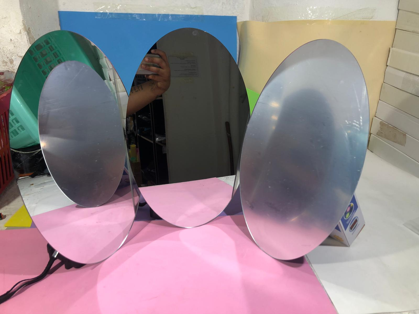 ESPEJO ACRILICO PARA DECORACION OVALADO 40cm. - COD.: 609