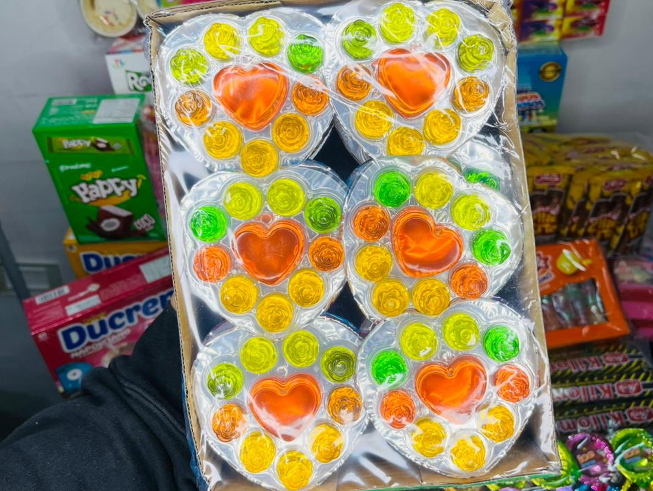 YELLY CORAZON GELATINAS VARIOS SABORES FRUTA X 30 unid. - COD.: 563