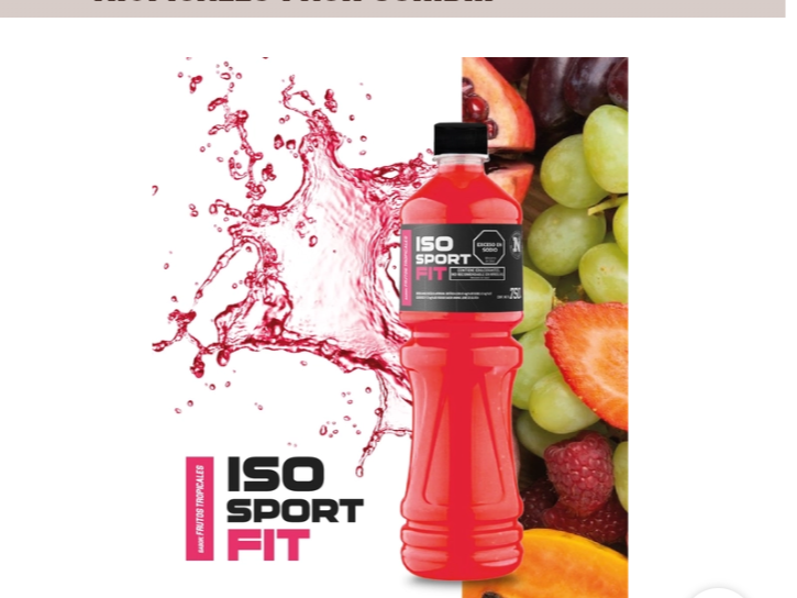 Agua Isotónica Frutos Tropicales x750cc pack x 6un