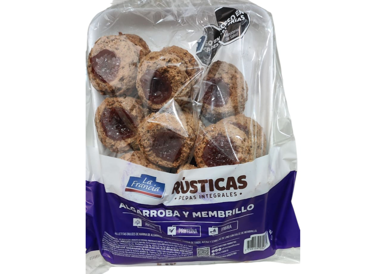 Pepas Integrales x 1KG Algarroba y membrillo