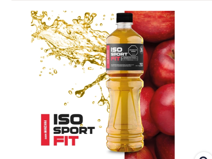 Agua Isotónica Manzana x750cc pack x 6un