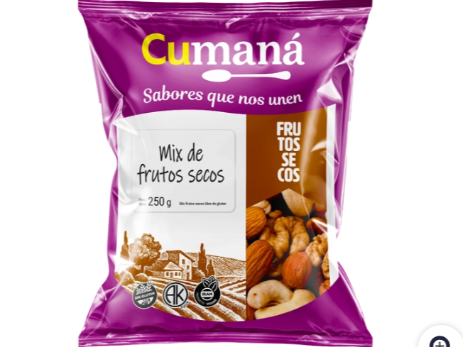 Mix Frutos secos Cumana x 250 GR