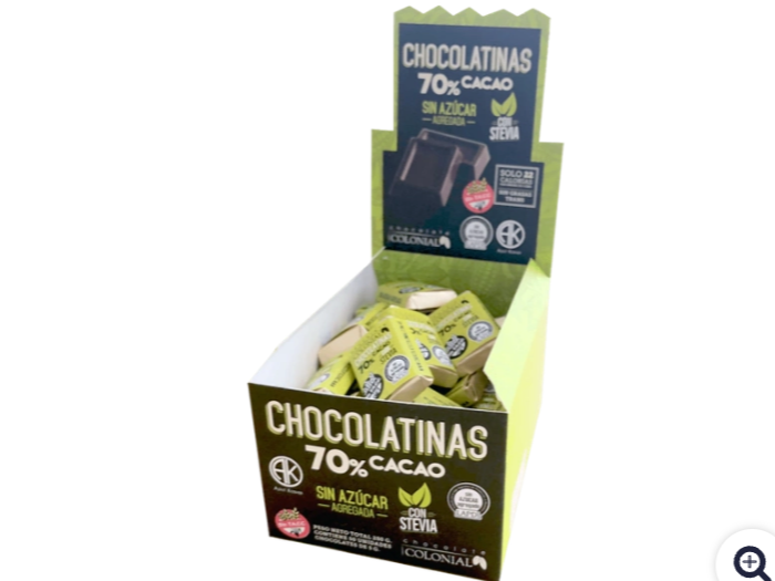 Chocolatina Colonial C/Stevia x 50 un