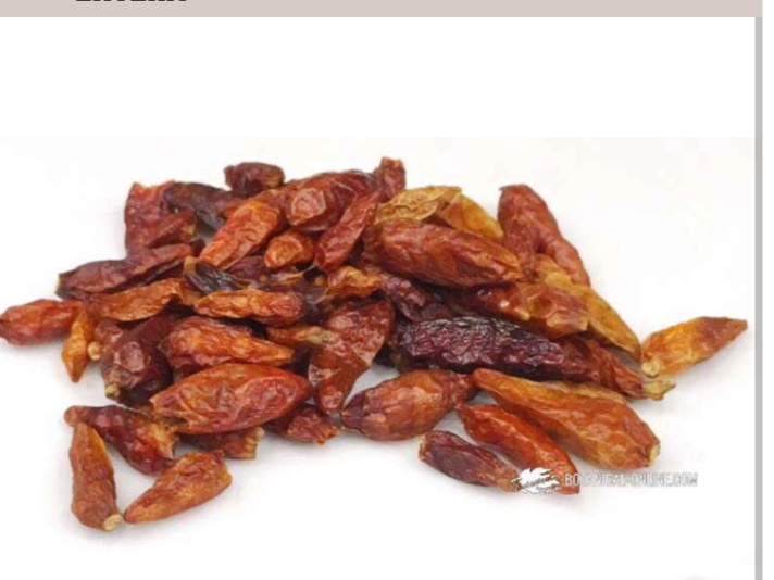 Ají /pimienta Cayena Entera x 500 GR