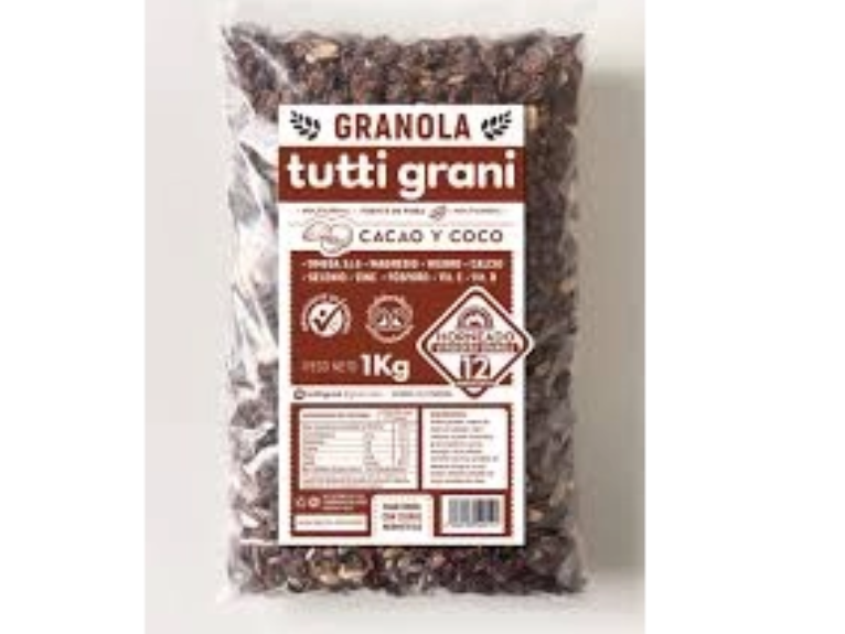 Granola Cacao y Coco Tutti granix x 1kg
