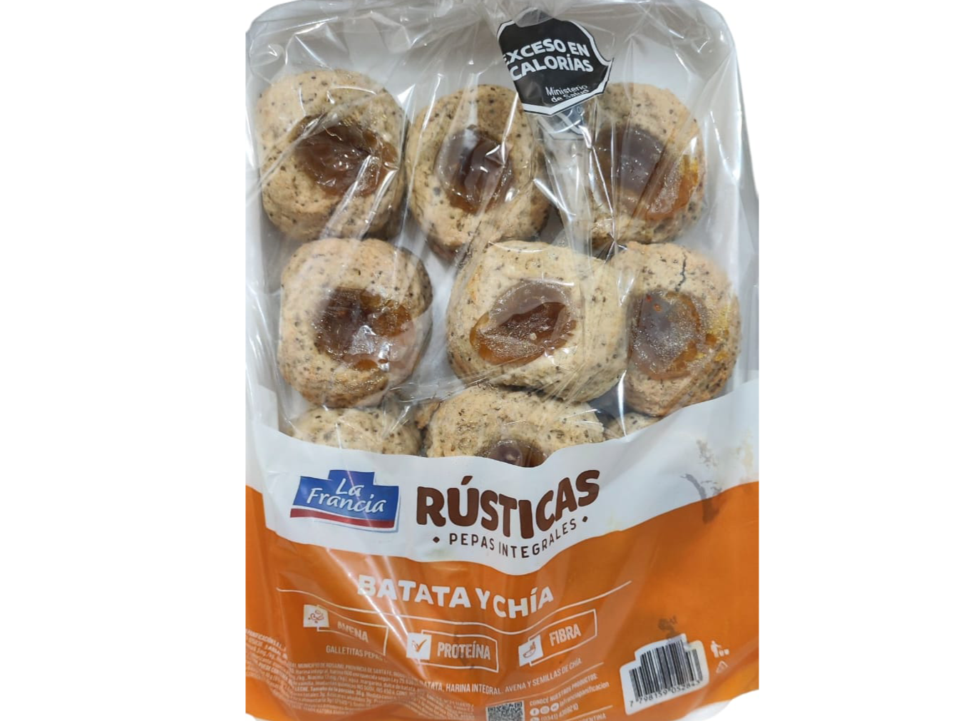 Pepas Integrales x 1KG  Batata y Chia