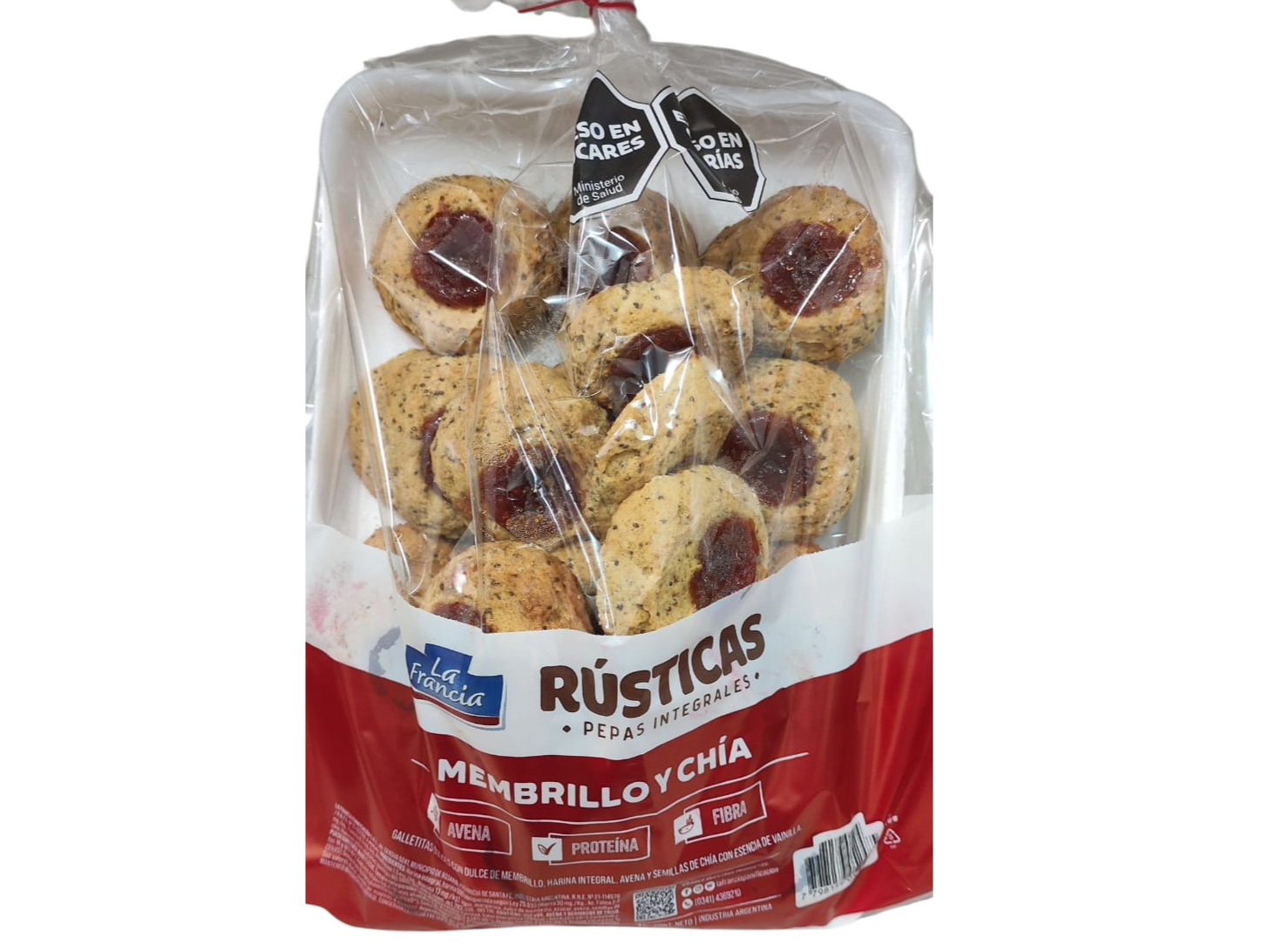 Pepas Integrales x 1KG Membrillo y Chia