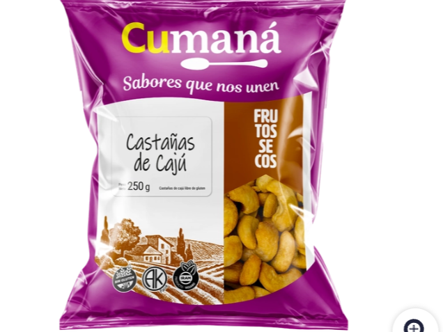 Castañas caju Cumana x 250 GR
