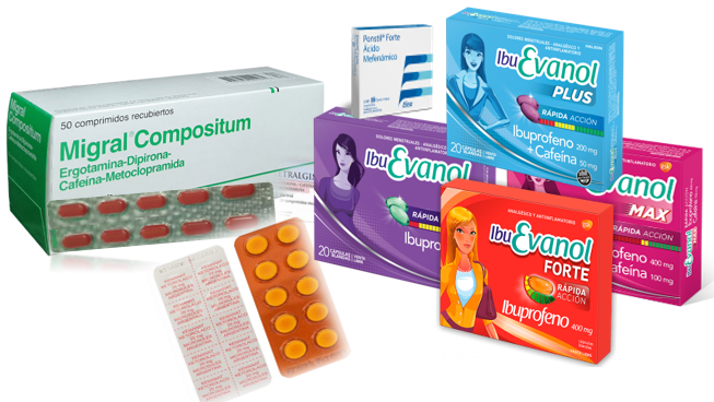 Analgesicos (Dolor cabeza, muela, mujer)