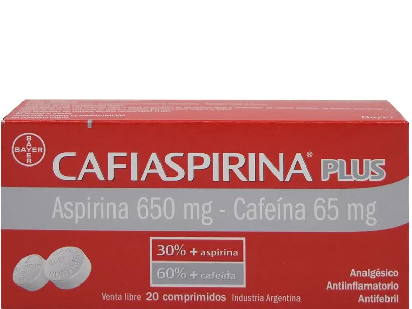 Cafiaspirina Plus x 10 comprimidos