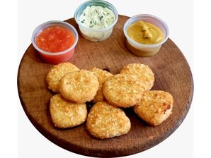Nuggets de pollo 12 piezas + 2 salsas de Empanadas J