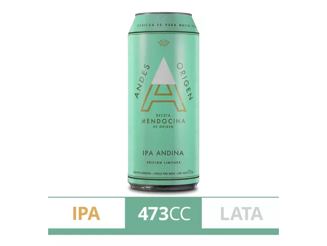 Andes Ipa 473 cc