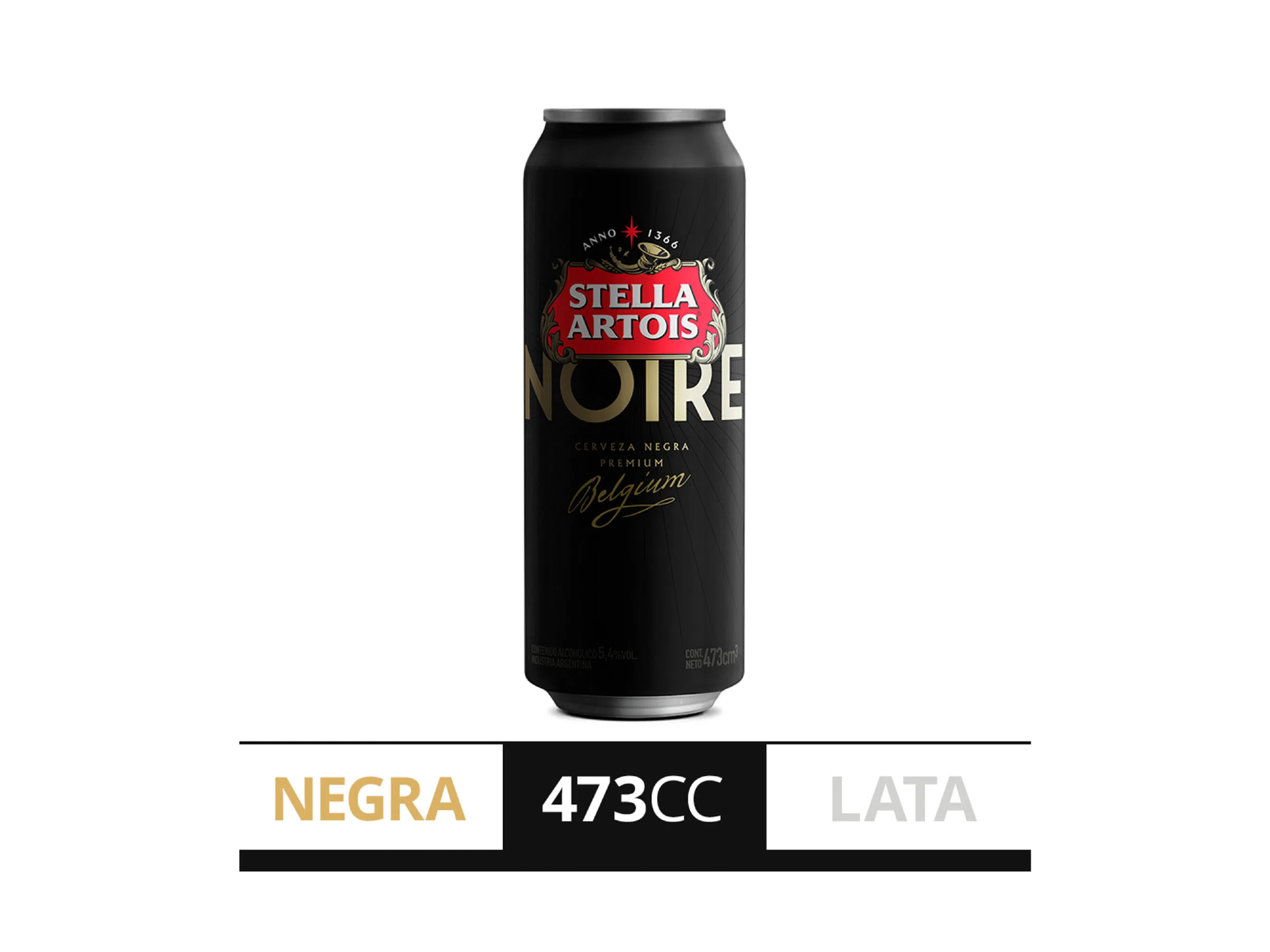 Stella Artois negra 473cc